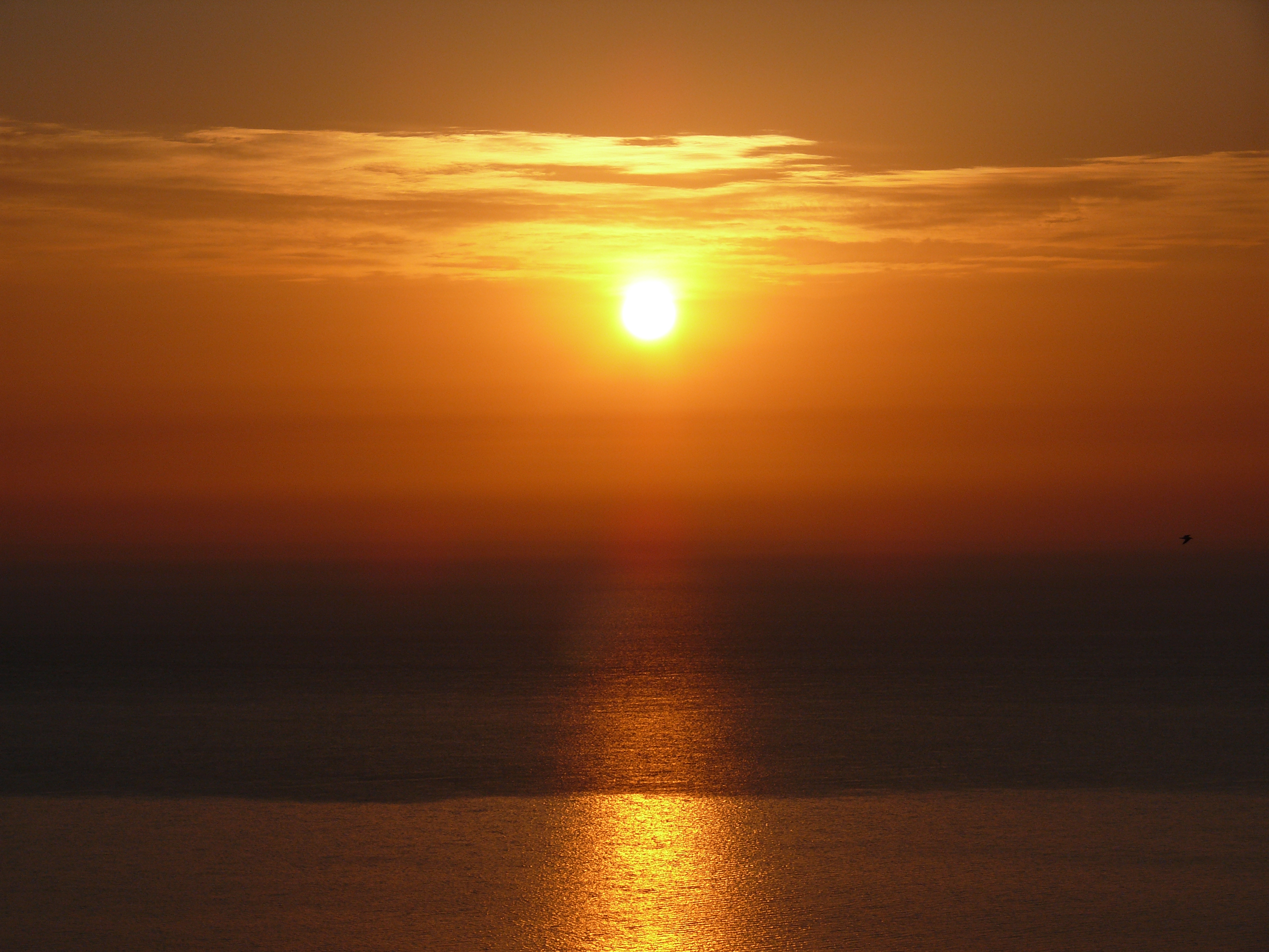 захід сонця над чорним морем